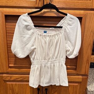 Old Navy Cream Puff Sleeve Blouse